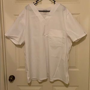 Cherokee white scrub top